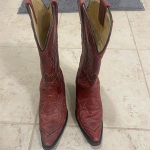 Womens corral cowboy boots red R1952